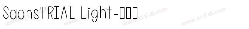 SaansTRIAL Light字体转换